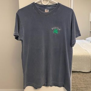 Boston embroidered men’s T-Shirt (gray-ish blue)